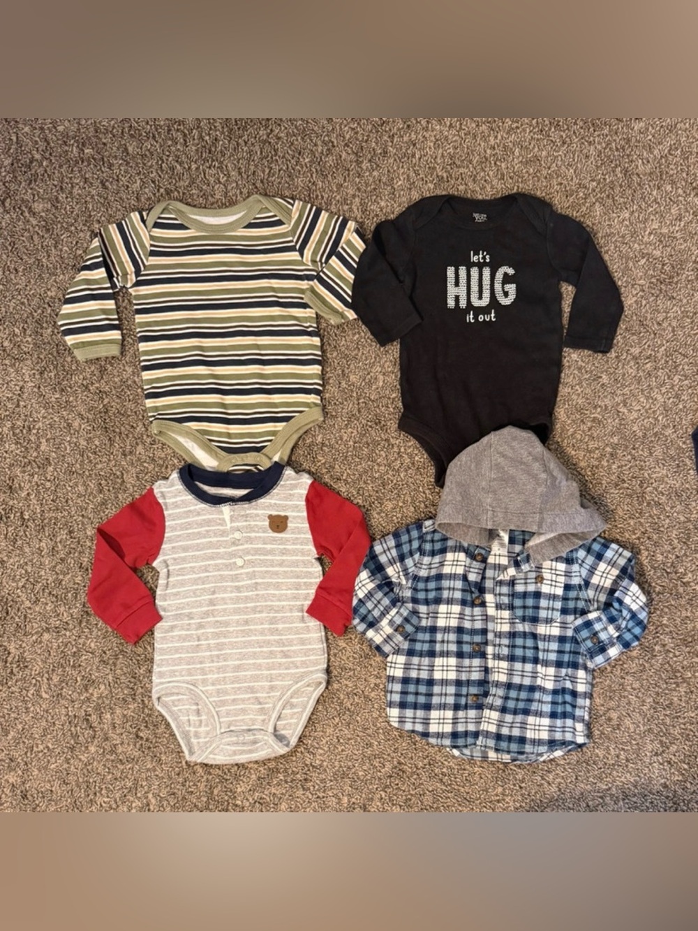 6-9 Month Longsleeve Onesie Bundle